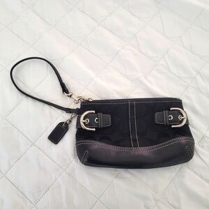 Coach Signature Soho Wristlet (Black)